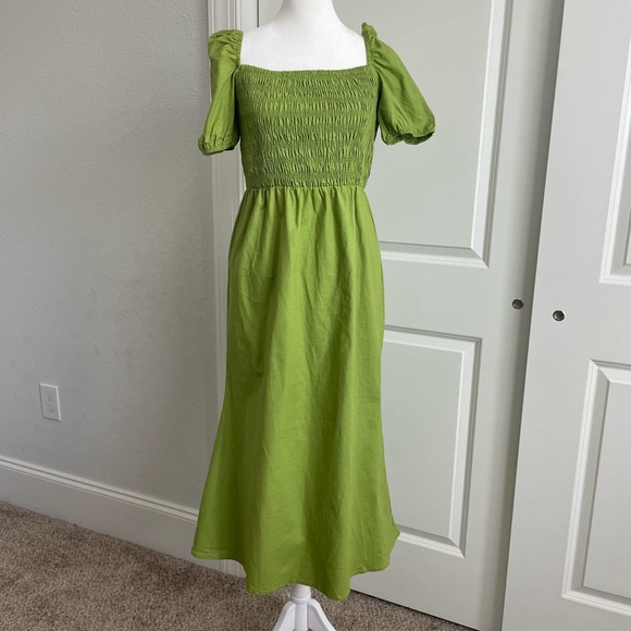 Never fully dressed Dresses & Skirts - Never Fully Dressed Women's Emma Green Midi Smocked Size 8